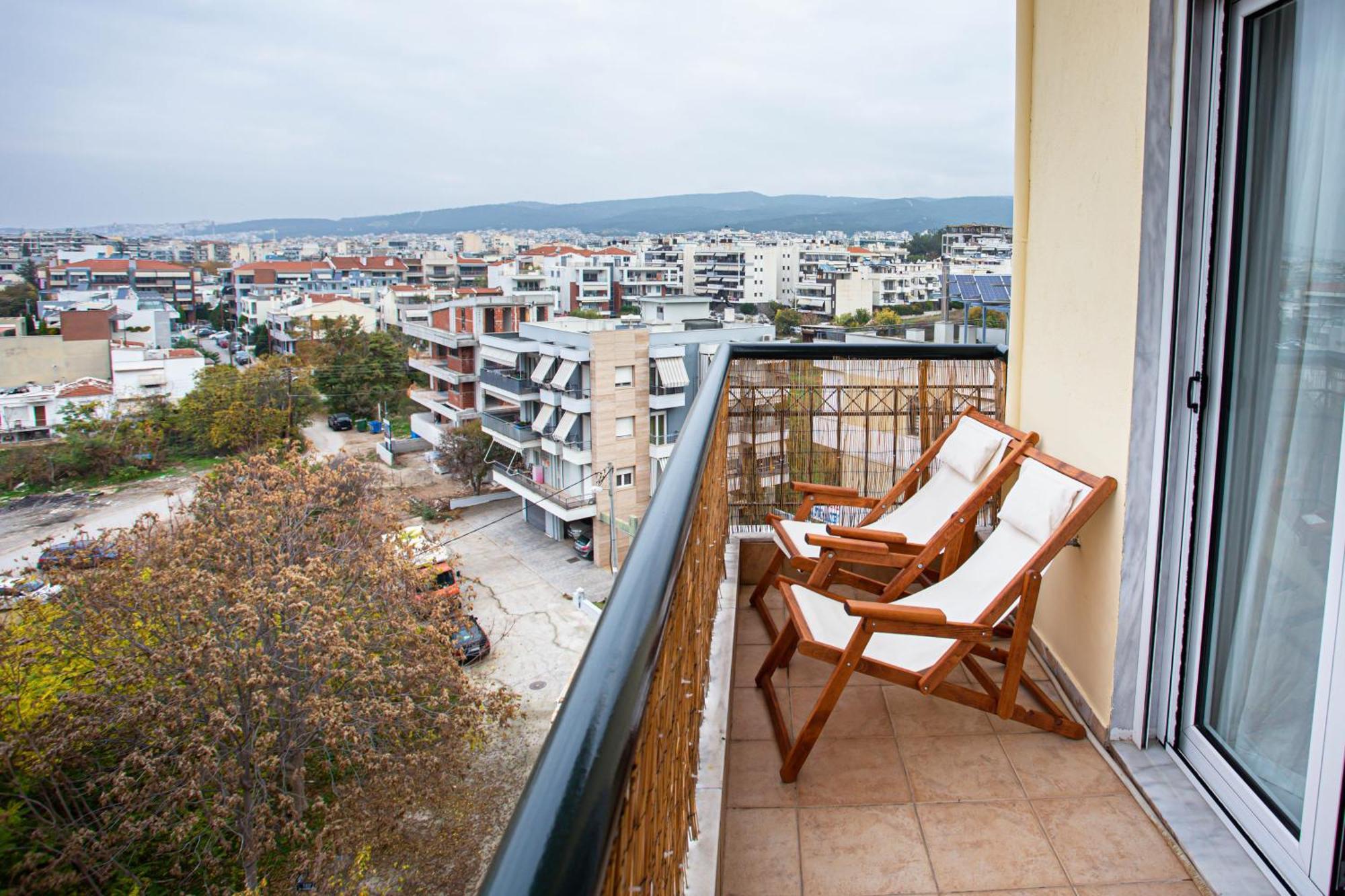 Celestial Garden-Thessaloniki'S Modern, Eclectic Penthouse With An Amazing View And Veranda Εξωτερικό φωτογραφία